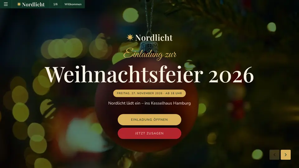 Weihnachtsfeier 2026, Seite 1