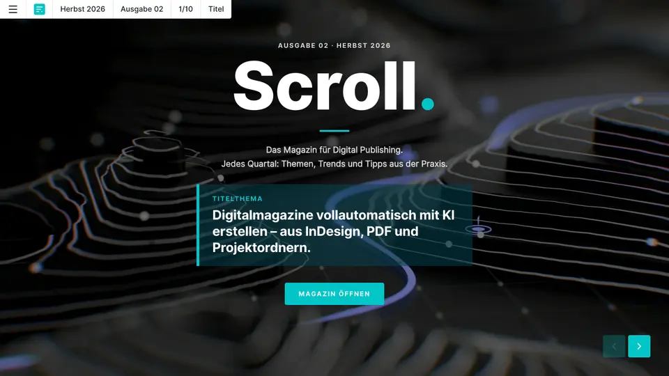 Scroll · Ausgabe 02, Herbst 2026, page 1