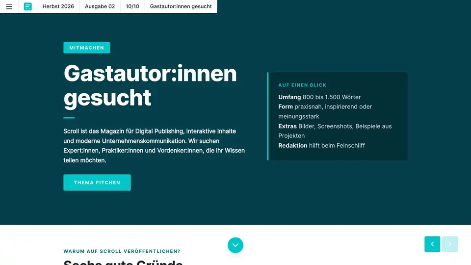 Scroll · Ausgabe 02, Herbst 2026, page 6
