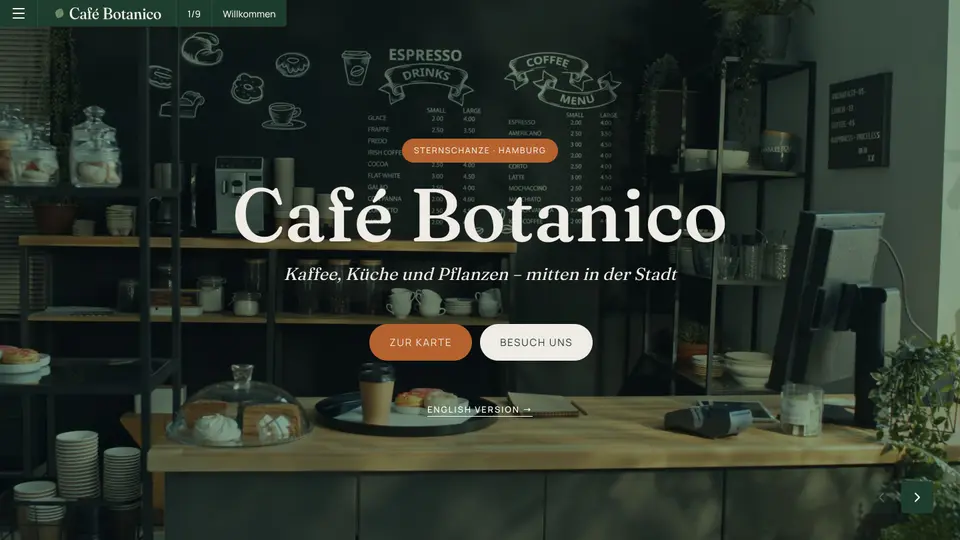 Café Botanico, page 1