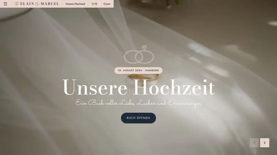 Unsere Hochzeit, Seite 1