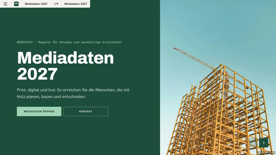 Mediadaten 2027, Seite 1