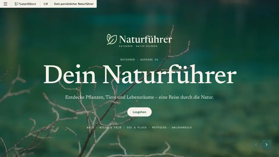 Naturführer · Ausgabe 01, page 1