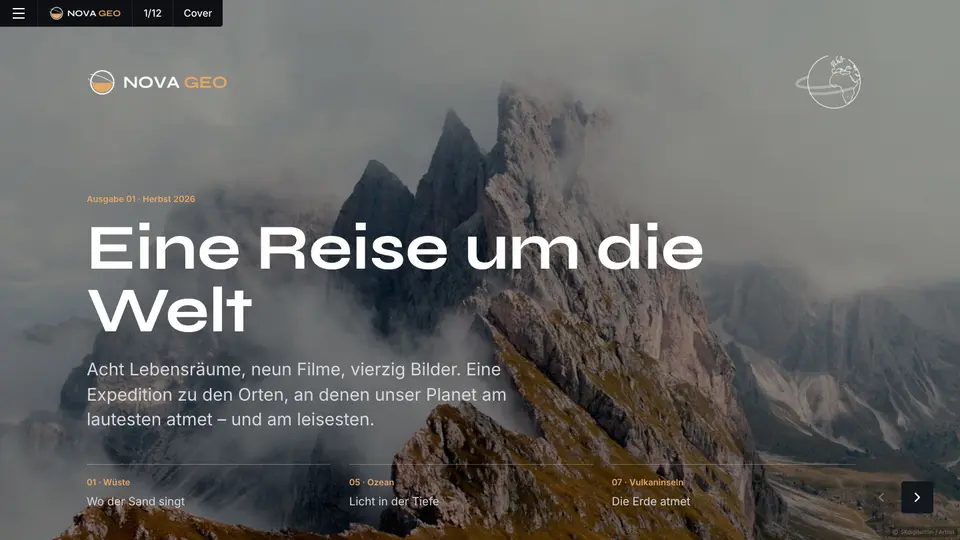 Eine Reise um die Welt, Seite 1