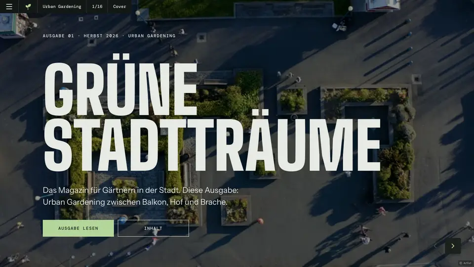 Grüne Stadtträume · Urban Gardening, Seite 1